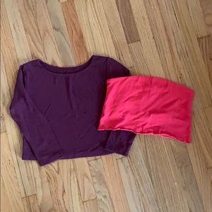 Red Cropped Tee Bundle